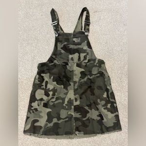 Camouflage overalls dress